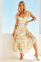 Close To Me Midi Dress - Yellow | Sage and Paige AUS.
