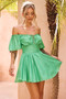 Brandi Mini Dress - Green | Sage and Paige AUS.