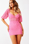 Lenni Mini Dress - Pink | Sage and Paige AUS.