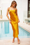 Timeline Maxi Dress - Mustard | Sage and Paige AUS.