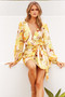 Switching Back Mini Dress - Yellow | Sage and Paige AUS.