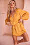 Flossy Mini Dress - Mustard | Sage and Paige AUS.
