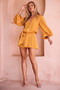 Flossy Mini Dress - Mustard | Sage and Paige AUS.