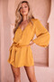 Flossy Mini Dress - Mustard | Sage and Paige AUS.