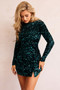 Time Will Tell Mini Dress - Forest Green | Sage and Paige AUS.