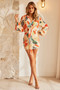 Spring Thing Mini Dress - Orange Multi | Sage and Paige AUS.