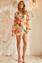 Spring Thing Mini Dress - Orange Multi | Sage and Paige AUS.
