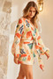 Spring Thing Mini Dress - Orange Multi | Sage and Paige AUS.
