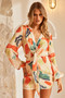 Spring Thing Mini Dress - Orange Multi | Sage and Paige AUS.