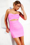 More Thoughts Mini Dress - Hot Pink | Sage and Paige AUS.