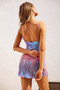 One Moment Mini Dress - Peach Multi | Sage and Paige AUS.