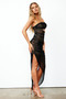 Wrap Around Midi Dress - Black | Sage and Paige AUS.