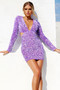 Quantum Leap Mini Dress - Purple | Sage and Paige AUS.