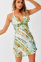 Wonderland Mini Dress - Green | Sage and Paige AUS.