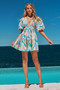 Wander Mini Dress - Orange Multi | Sage and Paige AUS.