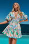 Wander Mini Dress - Orange Multi | Sage and Paige AUS.