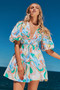 Wander Mini Dress - Orange Multi | Sage and Paige AUS.