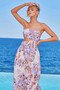 Spirited Midi Dress - Purple Multi | Sage and Paige AUS.