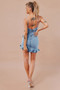 Cross Of Sunlight Mini Dress - Washed Blue | Sage and Paige AUS.