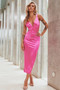 Higher Purpose Midi Dress - Hot Pink | Sage and Paige AUS.