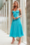 Azure Midi Dress - Aqua | Sage and Paige AUS.