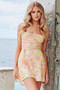 Martine Mini Dress - Lime Multi | Sage and Paige AUS.