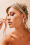 Moon Song Earrings - Gold Clear | Sage and Paige AUS.