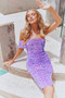 Spark Sequin Midi Dress - Purple | Sage and Paige AUS.