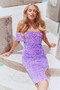 Spark Sequin Midi Dress - Purple | Sage and Paige AUS.