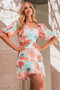 Get Obsessed Mini Dress - Orange Multi | Sage and Paige AUS.