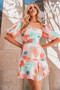 Get Obsessed Mini Dress - Orange Multi | Sage and Paige AUS.