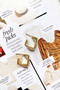 Facade Hoop Earrings - Gold | Sage and Paige AUS.