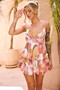 Angel Heart Mini Dress - Pink Multi | Sage and Paige AUS.