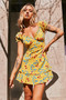 Coastline Dreaming Mini Dress - Yellow | Sage and Paige AUS.