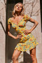 Coastline Dreaming Mini Dress - Yellow | Sage and Paige AUS.