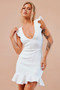 Tender Mini Dress - White | Sage and Paige AUS.