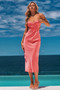 No Reasons Midi Dress - Coral | Sage and Paige AUS.