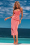 No Reasons Midi Dress - Coral | Sage and Paige AUS.