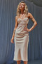 No Reasons Midi Dress - Champagne | Sage and Paige AUS.