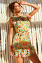 Mina Mini Dress - Yellow Multi | Sage and Paige AUS.