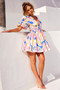 Wander Mini Dress - Blue Multi | Sage and Paige AUS.