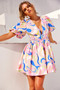 Wander Mini Dress - Blue Multi | Sage and Paige AUS.