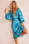 All That Matters Midi Dress - Blue Multi | Sage and Paige AUS.