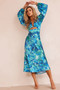All That Matters Midi Dress - Blue Multi | Sage and Paige AUS.