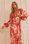 All That Matters Midi Dress - Red Multi | Sage and Paige AUS.