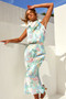 In Gratitude Midi Dress - Mint Multi | Sage and Paige AUS.