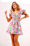 Reasons Mini Dress - Pink Multi | Sage and Paige AUS.