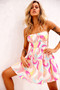 Cotton Candy Mini Dress - Pink Multi | Sage and Paige AUS.