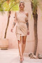 Good Catch Mini Dress - Gold | Sage and Paige AUS.
