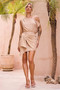 Good Catch Mini Dress - Gold | Sage and Paige AUS.